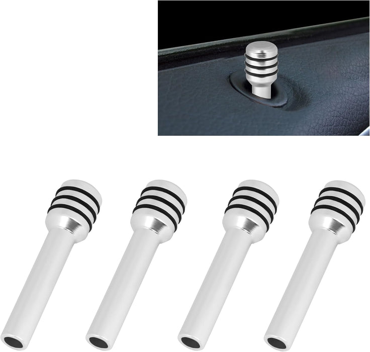 4 pomos para cerraduras de puertas de coche de aleación de aluminio