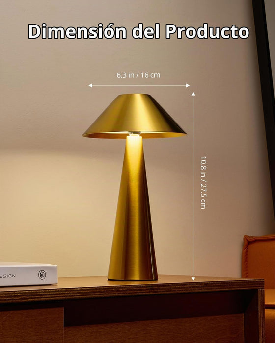 Bojim Paquete de 2 lámparas de mesa inalámbricas recargables