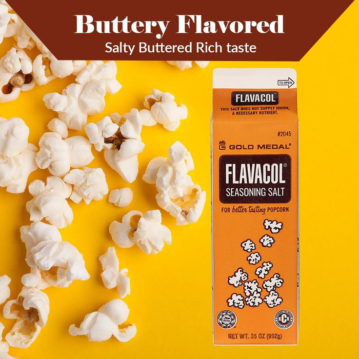 Gold Medal Prod. 2045 Flavacol Condimento para palomitas de maíz y sal 35 oz.