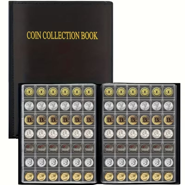 Álbum de colección de gran capacidad para 420 monedas conmemorativas, insignias