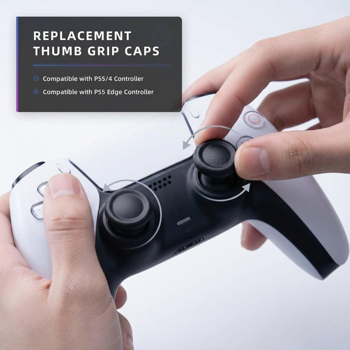 Ferkurn Reemplazo de tapas para agarre de pulgar compatibles con PS5/4