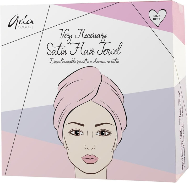 Aria Beauty Toalla de pelo de satén muy necesaria