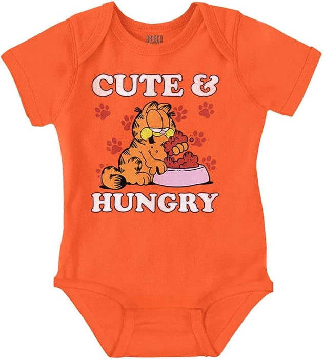 Brisco Brands Garfield - Body de bebé lindo y hambriento de dibujos animados