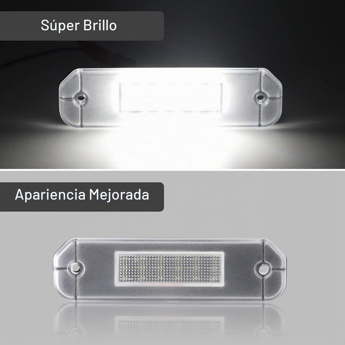Luces LED de matrícula compatibles con Del Sol 1993-1997, para Civic Coupe 1996-2000, para Civic Hatchback 1992-1995, para Civic Sedan 1996-1998