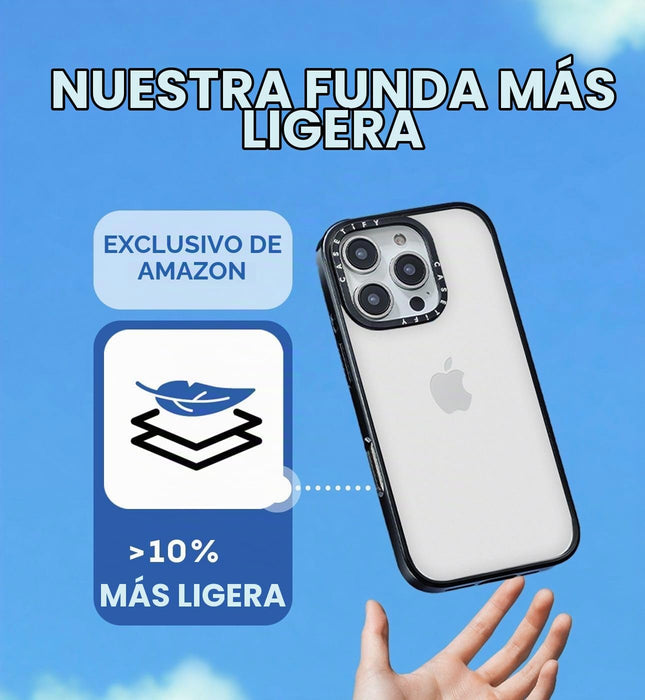 CASETiFY Funda compacta para iPhone 15 Plus [protección contra caídas de grado militar 2X de 4 pies, delgada/ligera]