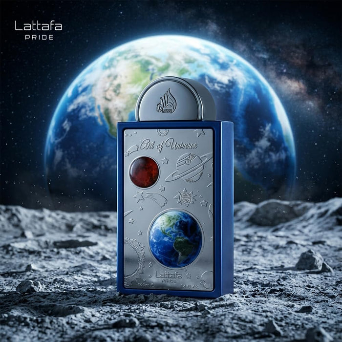 Perfume Lattafa Pride Art of Universe Eau de Parfum en espray unisex, 3.4 onzas