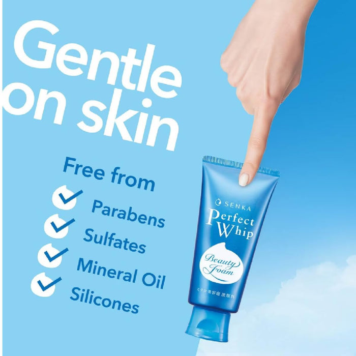 Senka Perfect Whip Beauty Foam Limpiador facial de 4.23 oz