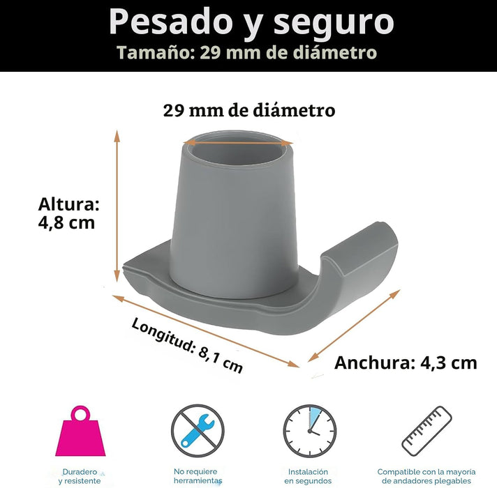 4 piezas de deslizadores de esquí para andador, deslizadores de esquí universales
