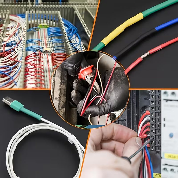 164 piezas de tubo termorretráctil resistente al calor | Cables de conexión eléctrica
