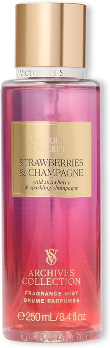 Bruma corporal refrescante de fresas y champán de Victoria's Secret, 250 ml/8.4 onzas líquidas.