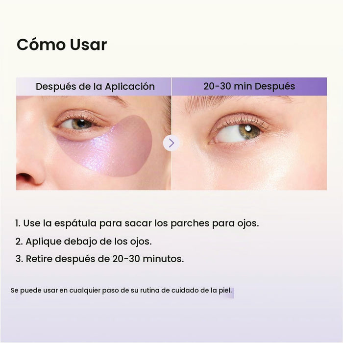 BIODANCE Parches de hidrogel para ojos debajo de los ojos, caviar PDRN, deshinchamiento y bolsas para los ojos (30 pares)