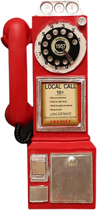 Modelo de teléfono vintage de resina para oficina, bar, café