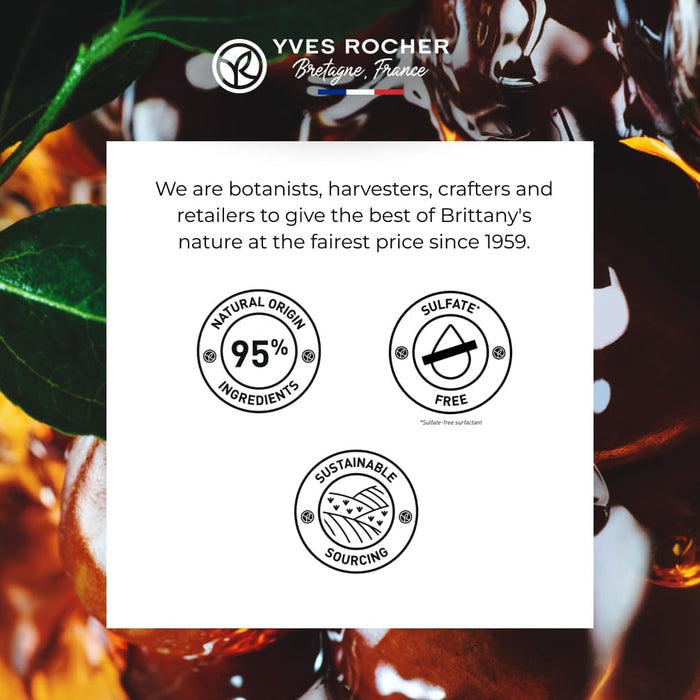 Yves Rocher Champú reparador para cabello seco o dañado con aceite de jojoba orgánico