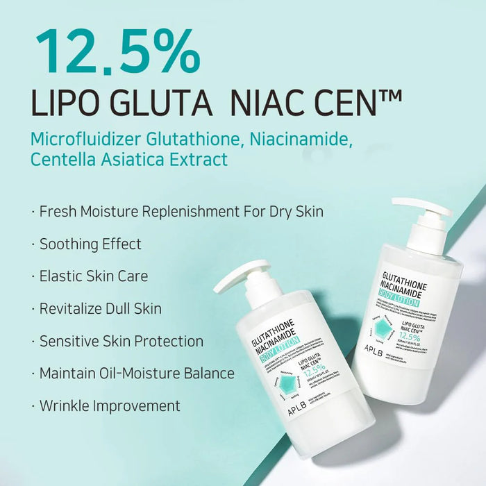 APLB Loción corporal con glutatión y niacinamida 300 ml
