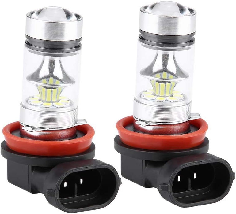 Shein Juego de 2 bombillas LED H11/ H9 para faros delanteros de coche antiniebla
