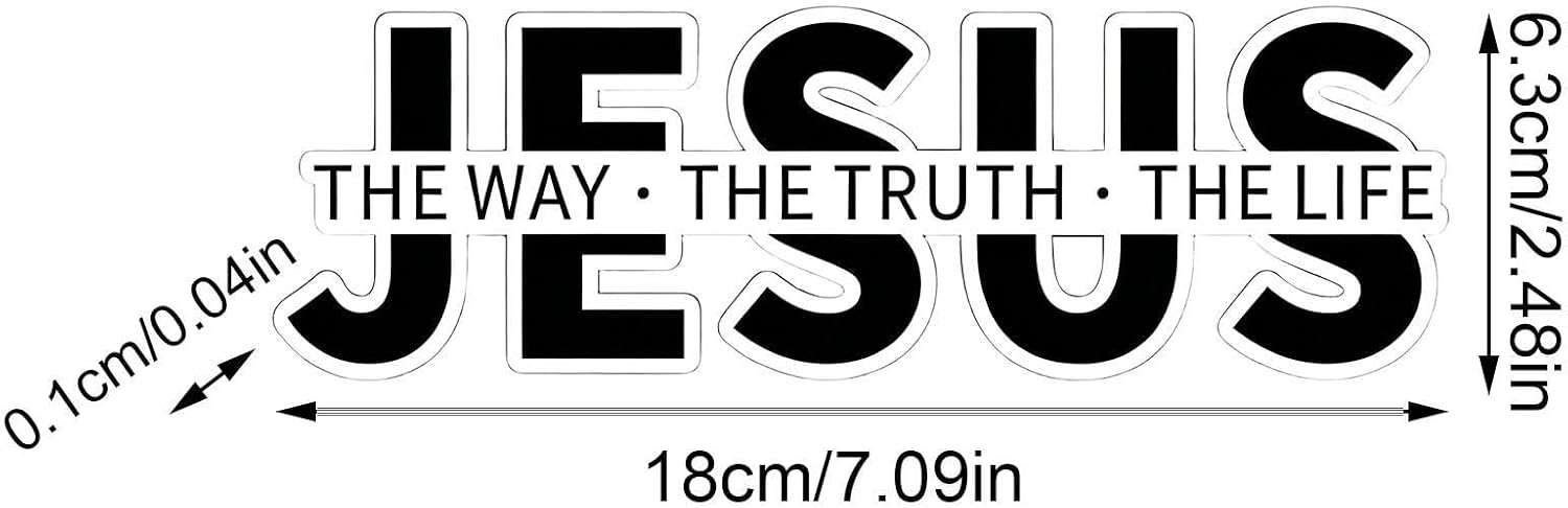 Pegatina de Jesús, para ventana de coche, calcomanía religiosa