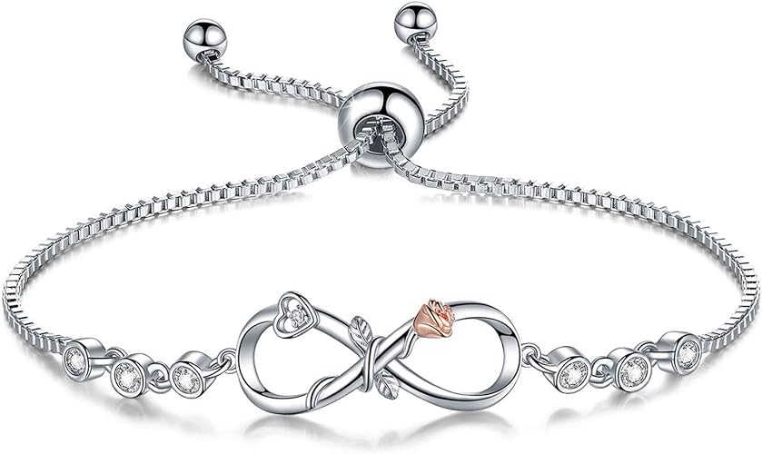 Pulsera de amor infinito para mujeres, regalos de joyería de San Valentín