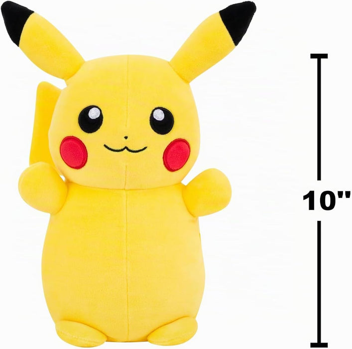 HugMees Squishmallows Original Pokémon Peluche Ultrasuave Pikachu 10 Pulgadas
