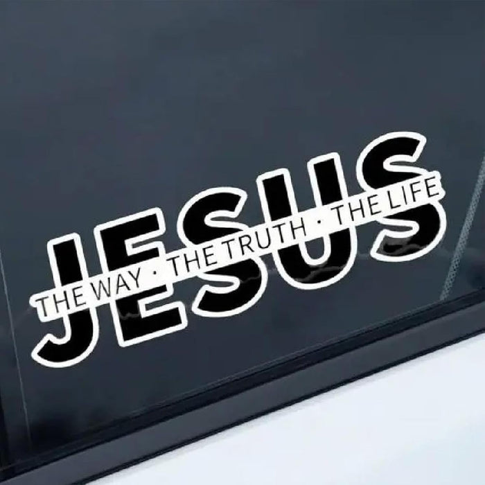 Pegatina de Jesús, para ventana de coche, calcomanía religiosa
