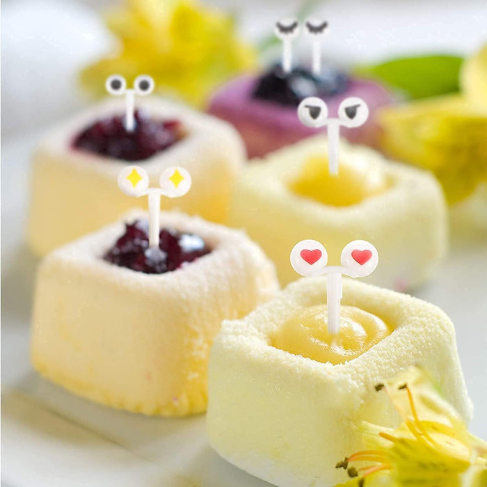 40pcs de púas de tenedor de frutas para niños, suministros de fiesta