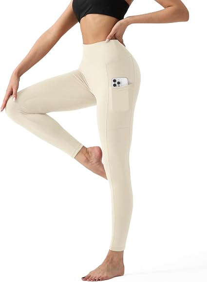 YUDSUD Leggings de cintura alta para mujer de yoga con control de abdomen