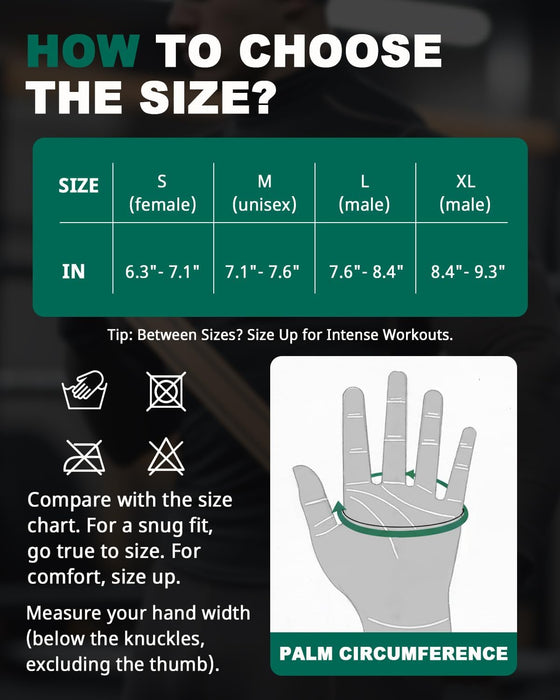 Trideer Guantes para hombres, para levantamiento de pesas con soporte para muñeca