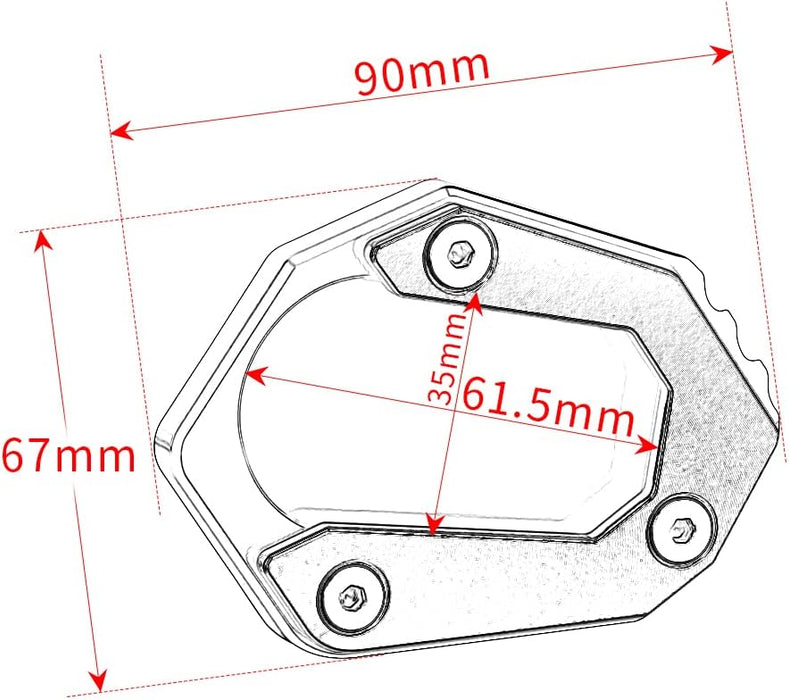 Almohadilla de soporte lateral para pie Para BMW F850GS Adventure F750 GS 2018-2024