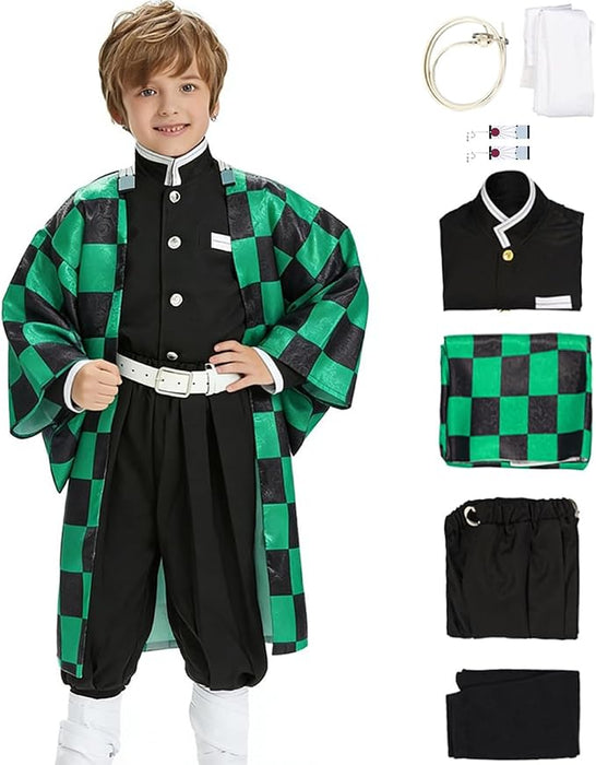 Disfraz para niños, disfraz de anime para cosplay, kimono