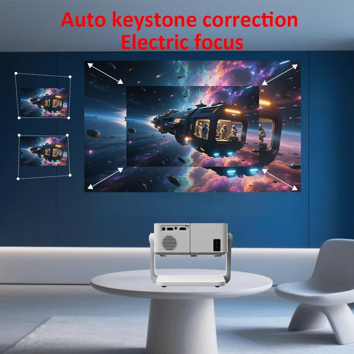 Proyector portátil de películas con soporte integrado 1080P 500 ANSI con WiFi