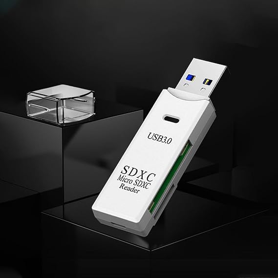 Lector de tarjetas micro SD USB3.0, lector de tarjetas SD 2 en 1 de 5 Gbps