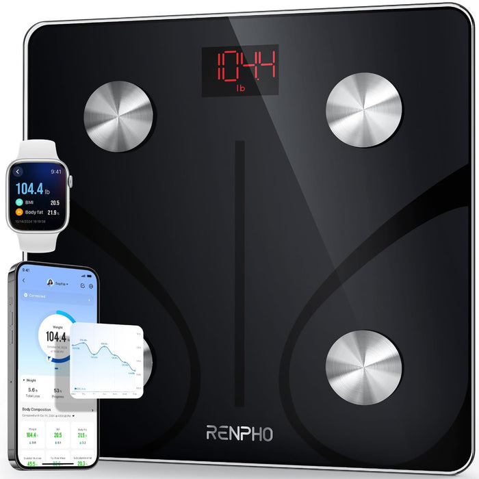 Báscula inteligente RENPHO para peso corporal, báscula digital de baño con IMC