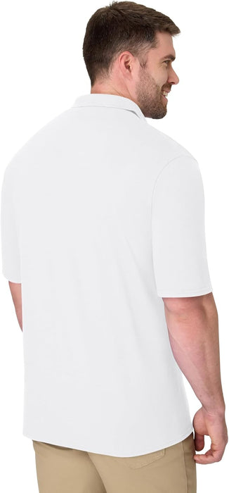 Hanes X-Temp Camisa polo de manga corta para hombre, camisa de peso medio para hombre