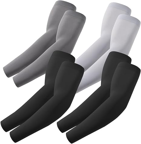 ROXUN Mangas de brazo unisex, compresión deportiva de protección solar UV refrescante