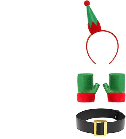 Disfraz de elfo para niña, vestido de elfo de Navidad