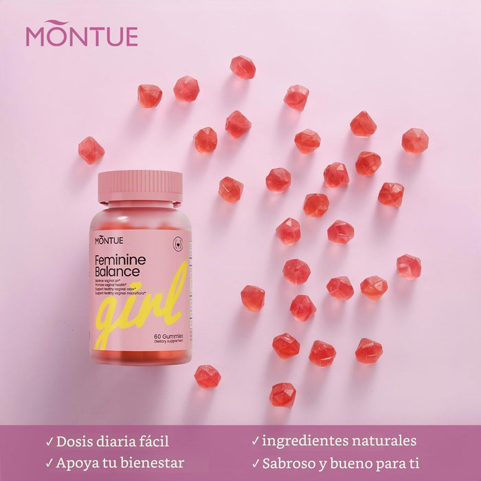Montue Gomitas de equilibrio femenino prémium, equilibrio de pH