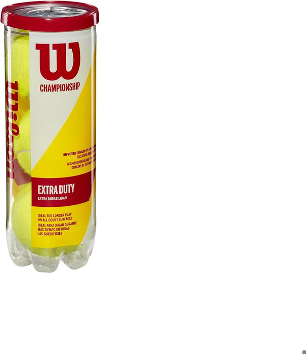 Wilson Pelotas de tenis WRT100101 Paquete de 3 pelotas de tenis para canchas duras