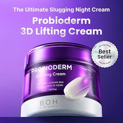 BIOHEAL BOH Probioderm 3D Lifting Cream 1.7 fl oz - Crema facial nocturna coreana avanzada