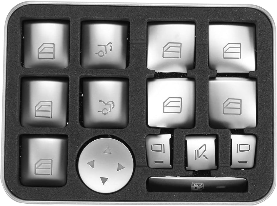 Pegatina para botón de elevación de ventana de coche Josenidny para clase BCE Gla Cla ML