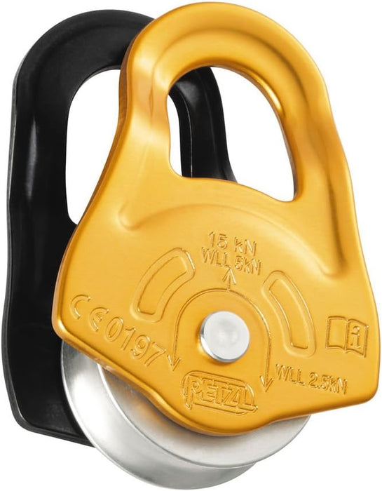 Petzl, Polea asociada, polea compacta con placas laterales oscilantes