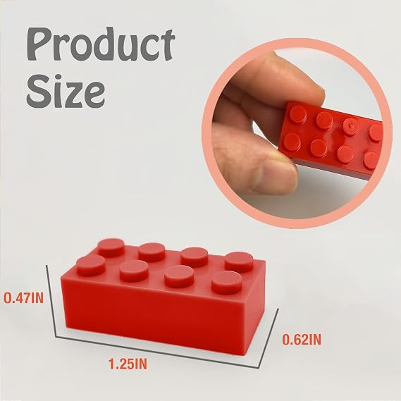 HUIZDQ 200 piezas de ladrillos de construcción pequeños clásicos, ladrillos a granel de 2x4