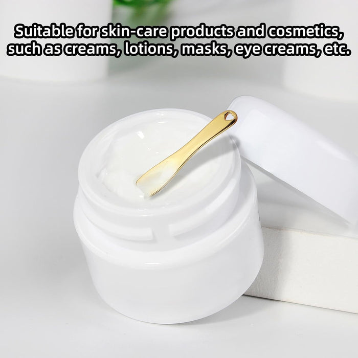 6 mini espátulas metálicas para maquillaje, cuchara cosmética reutilizable