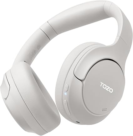 Auriculares híbridos con cancelación activa de ruido TOZO, audio de alta resolución