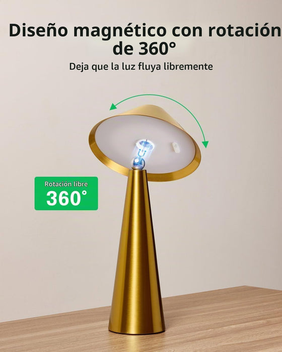Bojim Paquete de 2 lámparas de mesa inalámbricas recargables