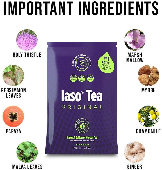 Iaso té, hace un galón de té de hierbas