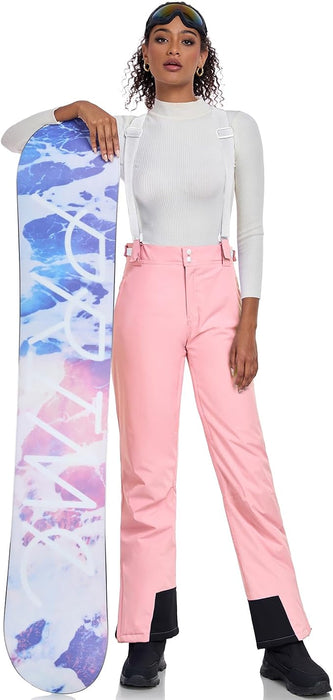 Pantalones de esquí con peto para mujer