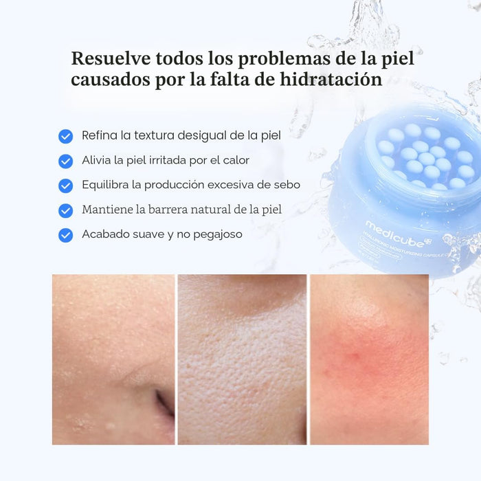 Medicube Crema cápsula con ácido hialurónico para una hidratación duradera de 120 horas, 55G