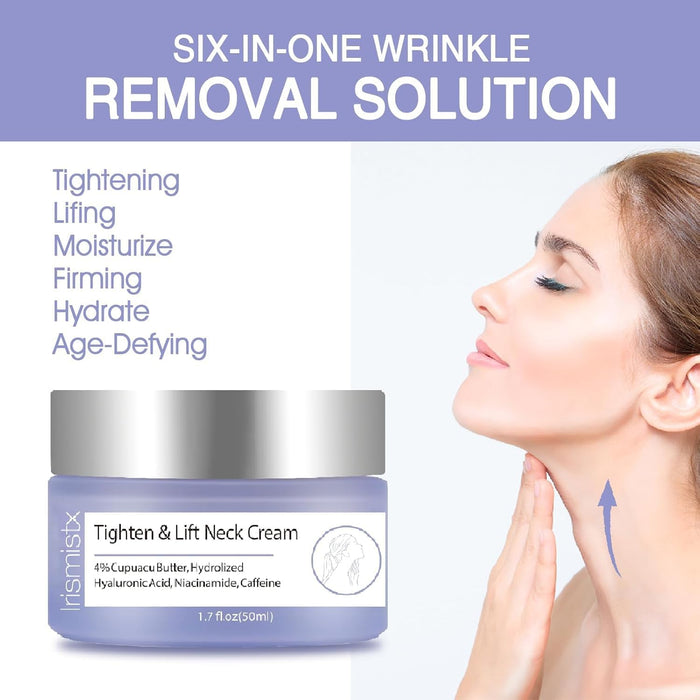 Irismistx Crema para el Cuello, Cremas para el Cuello para Tensar y Reafirmar, 50ml