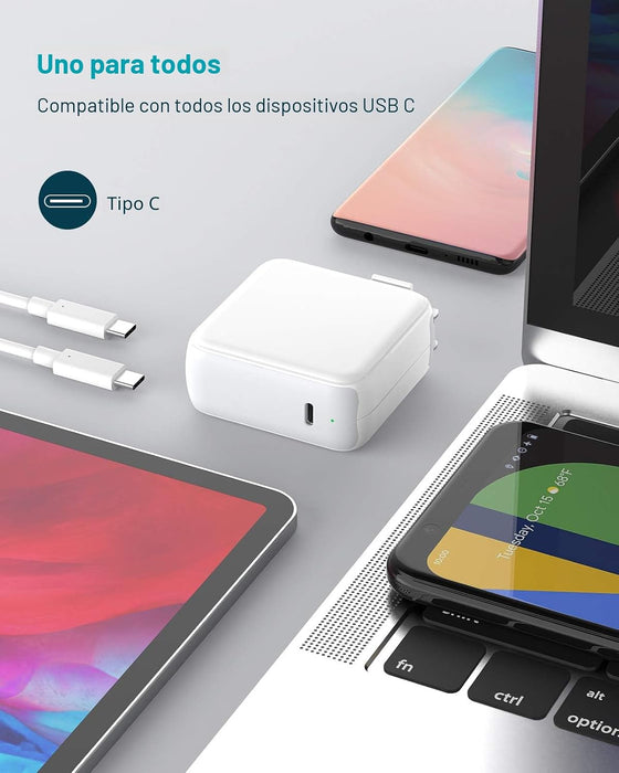 Cargador para MacBook Air MacBook Pro, adaptador de corriente USB C