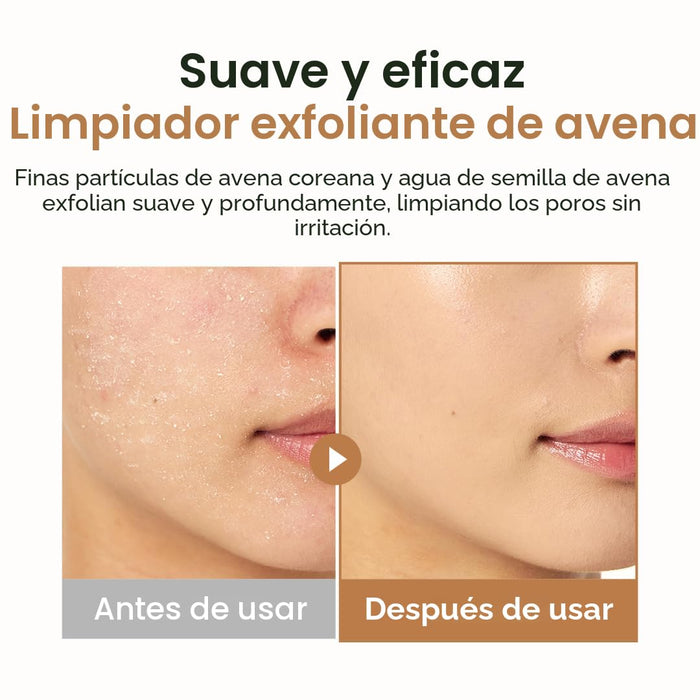 Limpiador exfoliante de avena PURITO para piel sensible, 150 ml