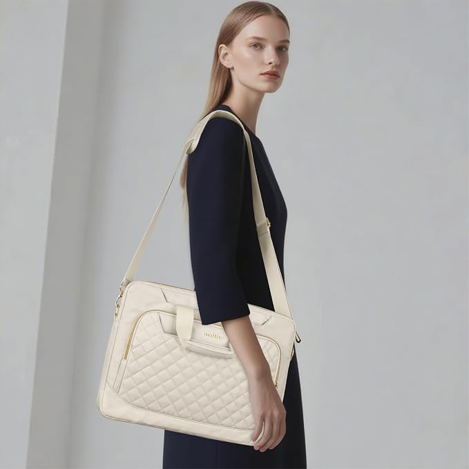 Bolso bandolera para portátil MOSISO, para ordenadores con bolsillo frontal cuadrado acolchado